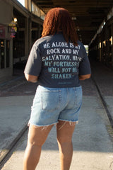 Anchored in Faith Oversized Crop Tee