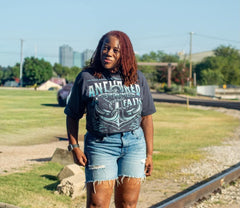 Anchored in Faith Oversized Crop Tee